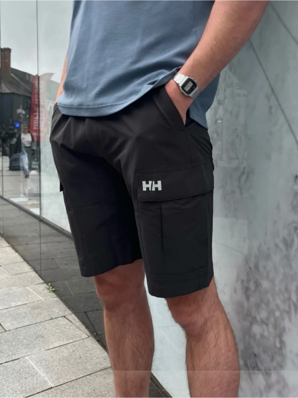 Helly Hansen Cargo Shorts Men’s 32 Gray Stretch Performance Hiking Outdoor